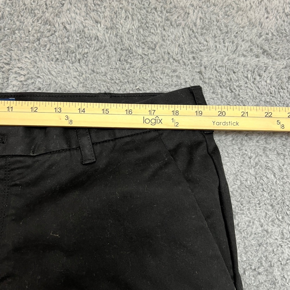 IZOD Chino Pants Mens 38x29 Black Straight Fit Stretch NEW Casual Formal - Picture 5 of 10